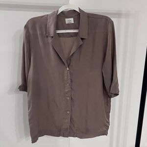 Aritzia Wilfred Short Sleeve Blouse
